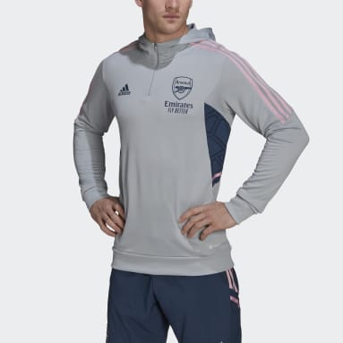 Arsenal Condivo 22 Hooded Track Top Szary