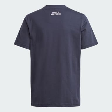 T-shirt Essentials Trefoil Junior Real Madrid Blu Bambini Calcio