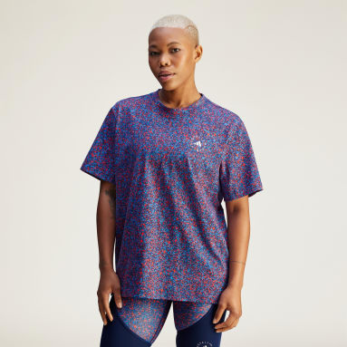 adidas by Stella McCartney プリント ルーズ半袖Tシャツ
