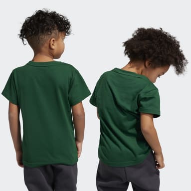 T-shirt Adicolor Trefoil vert Enfants 4-8 Years Originals