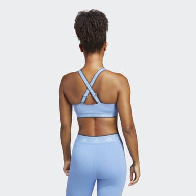 Good American Women's Denim Sports Bra, Indigo453, Blue, XS at