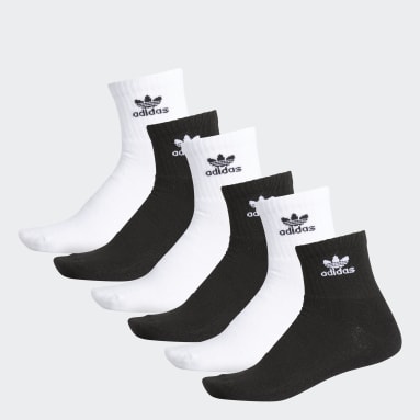 Sportswear Black Trefoil Quarter Socks 3 Pairs