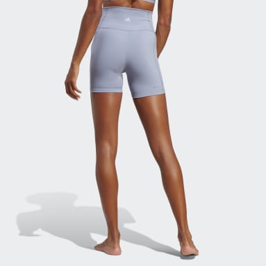 Women's All White Yoga Shorts 