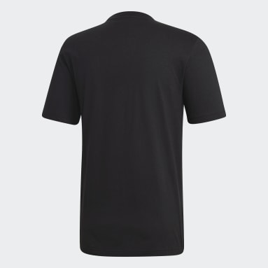 Männer Sportswear Essentials Linear Logo T-Shirt Schwarz