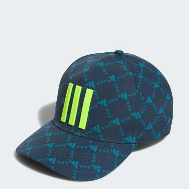 Männer Golf Tour 3-Streifen Printed Kappe Türkis