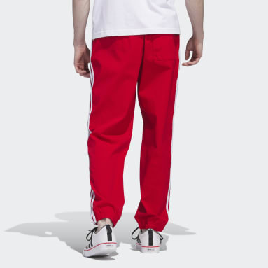 Men Lifestyle Red Woven Pants