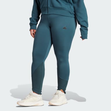 Legging Z.N.E. (Grandes tailles) Turquoise Femmes Sportswear