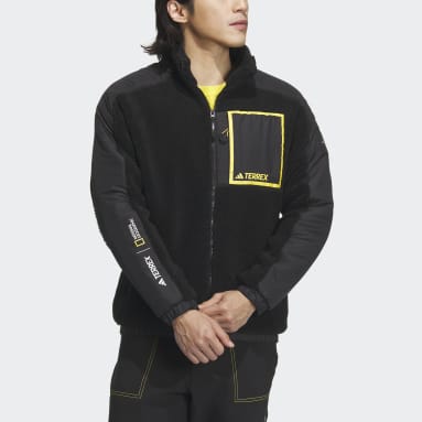 Männer TERREX National Geographic High-Pile Fleecejacke Schwarz