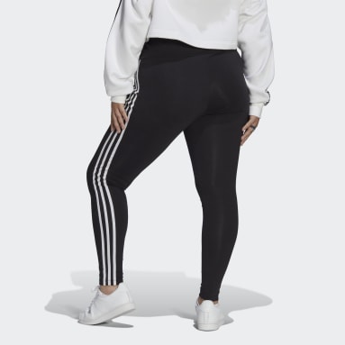 Women Originals Black Adicolor Classics 3-Stripes Leggings (Plus Size)