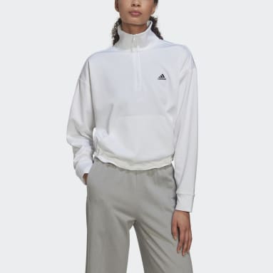 Giacca da allenamento AEROREADY 1/4-Zip Bianco Donna Fitness & Training