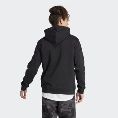 Men's Modern Hoodie - Long Sleeves in Black 4W Tech Stretch