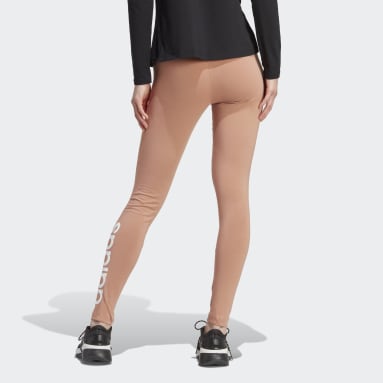 CALZAS ESSENTIALS LOGO TIRO ALTO Marrón Mujer Sportswear
