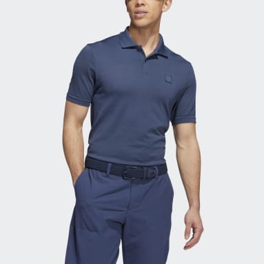 Men Golf Blue Go-To Seamless Golf Polo Shirt