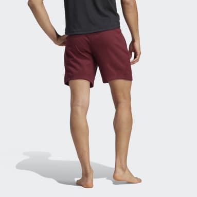Shorts de Entrenamiento Yoga Granate Hombre Yoga