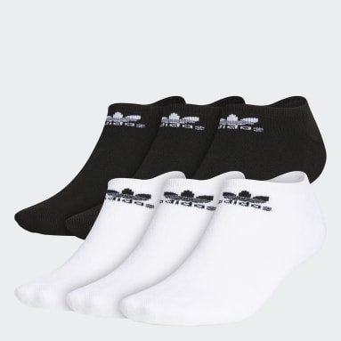 Originals White Trefoil No-Show Socks 6 Pairs