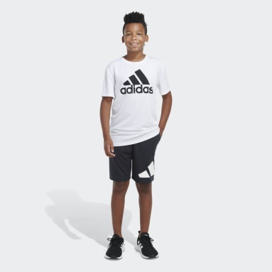 Youth Training Black Essentials Side Logo Shorts