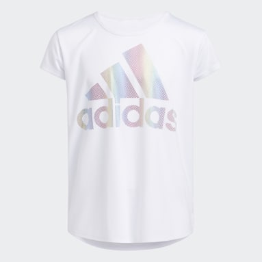 Youth Training White Rainbow Foil Tee Extended Size