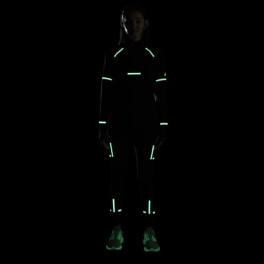 Kvinder Løb Sort Fast Impact Reflect Night X-City Full-Length Running tights