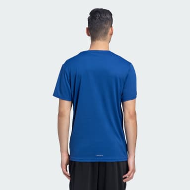 Men Running Blue OWN THE RUN HEATHER TEE