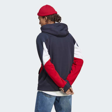 Sudadera con capucha Essentials Colorblock Azul Hombre Sportswear