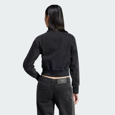 Tepláková bunda Adicolor Denim