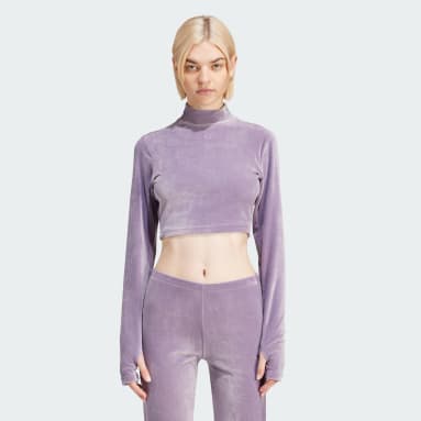 Adidas turtleneck crop top clearance