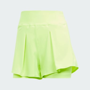 Women Tennis Green Tennis Match Shorts
