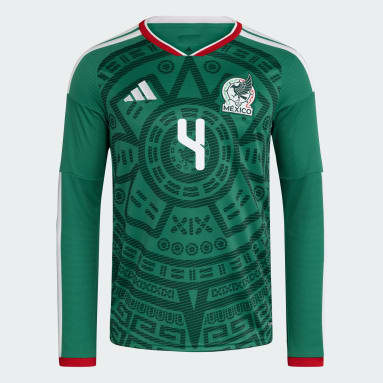 Mexico 26 Home Alvarez Long Sleeve Jersey