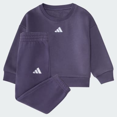 2-Piece Long Sleeve Fleece Pullover & Jogger Set