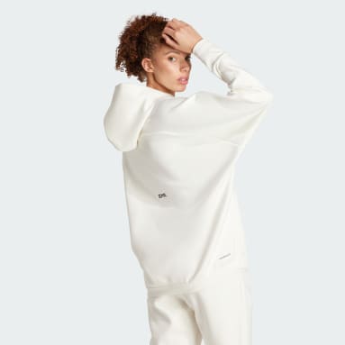 Women Sportswear White adidas Z.N.E. Overhead Hoodie