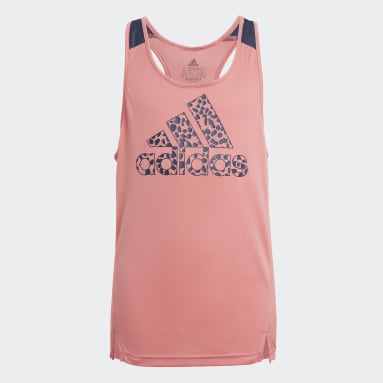 Girls Sportswear Pink adidas Designed To Move Leopard Tank Top