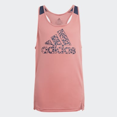 Canotta adidas Designed To Move Leopard Rosa Ragazza Sportswear