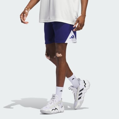 Adidas Basketball Shorts Soft Black White Dazzle Silk YL (Men