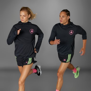 Beh čierna Mikina s kapucňou Own the Run adidas Runners (rodovo neutrálna)