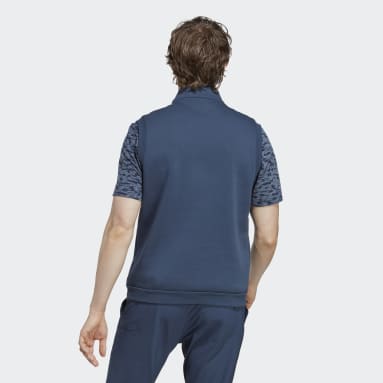 Men Golf Blue Authentic 1/4-Zip Vest