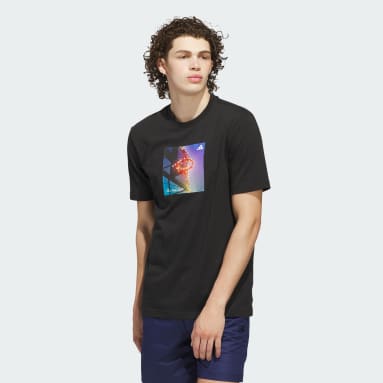3-Stripes Lights Hoops Graphic Tee