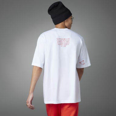 T-shirt Saint-Valentin Blanc Sportswear