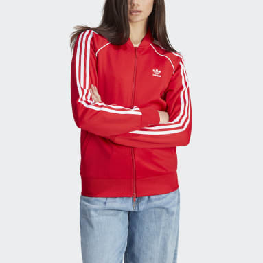 Ženy Originals červená Sportovní bunda Adicolor Classics SST