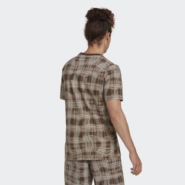 Camiseta Manga Corta Reveal Allover Print Café Hombre Originals