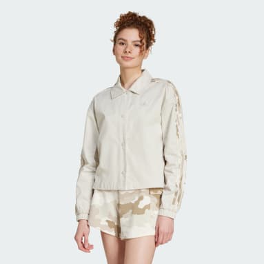 Coach jacket Essentials Camo Printed 3-Stripes Twill