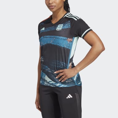 Camiseta Alternativa Selección Argentina Femenina 23 Negro Mujer Fútbol