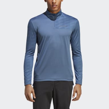 Terrex Multi Half-Zip Long Sleeve T-skjorte Blå
