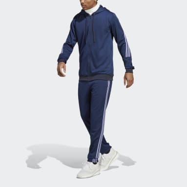 Men Sportswear Blue 3-Stripes Track Suit