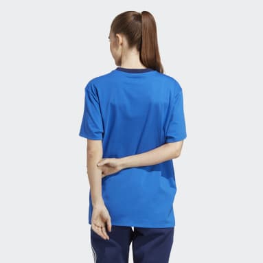 Playera Italia Azul Mujer Fútbol