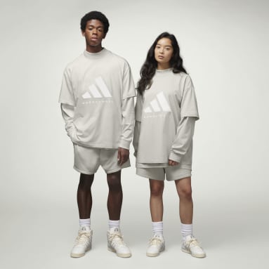Polera adidas Basketball 001_ Gris Basketball