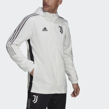 Men Football White Juventus Tiro Presentation Jacket