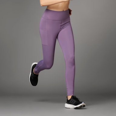 Ženy Běh nachová Legíny Ultimate Running Winter Long