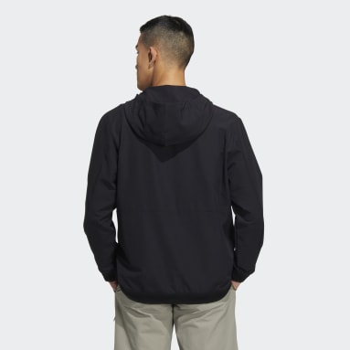 남성 Golf Black 테크니컬 후디 재킷