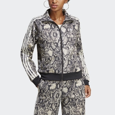Casaca Deportiva Estampada Python Negro Mujer Originals