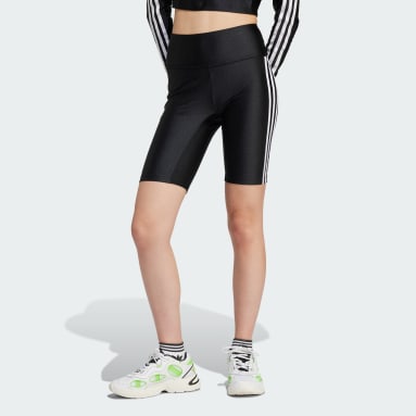 Women's Originals Black 3-Stripes 1/2 Leggings